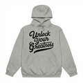 Unlock Your Greatness Hoodie - Carbon Gray Urban Gate Apparel