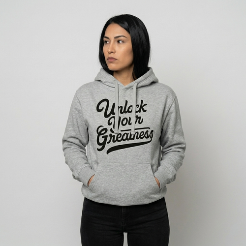 Unlock Your Greatness Hoodie - Carbon Gray Urban Gate Apparel